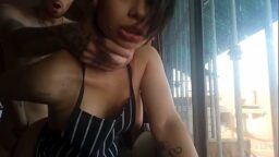 Small Tit and Hairy Pussy Amateur Banged Hard